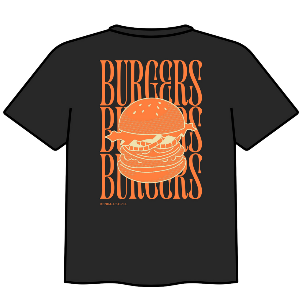 Burger T-Shirt Black