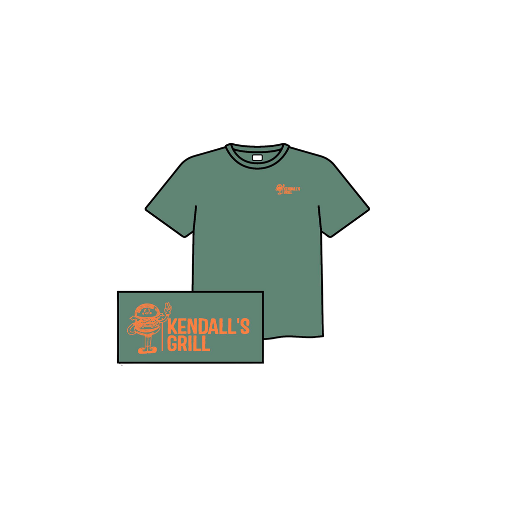 Burger T-Shirt Green