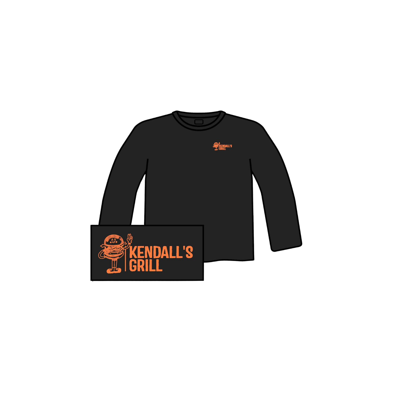 Drop Shoulder Sweatshirt – Kendall's Grill Drop Shoulder Sweatshirt – Kendall's Grill